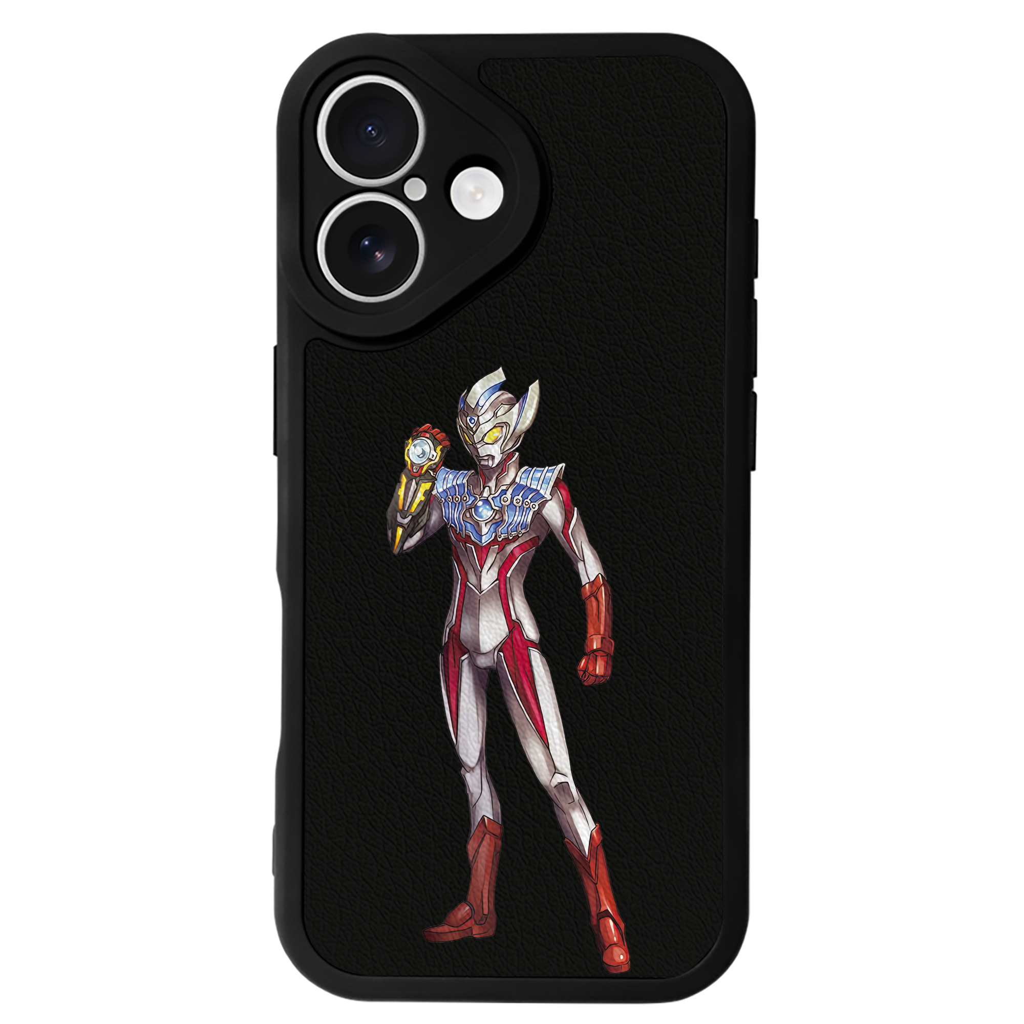 （画像用） ウルトラマン Ultraman 【iPhone 16シリーズ対応】シリコンスマホケース（レザー調） 材質：シリコン